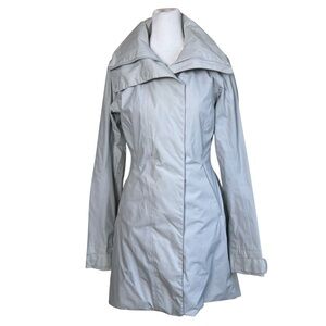 Marmot Downtown Jacket Outer Shell Rain Jacket Longline Magnetic Snaps Durable